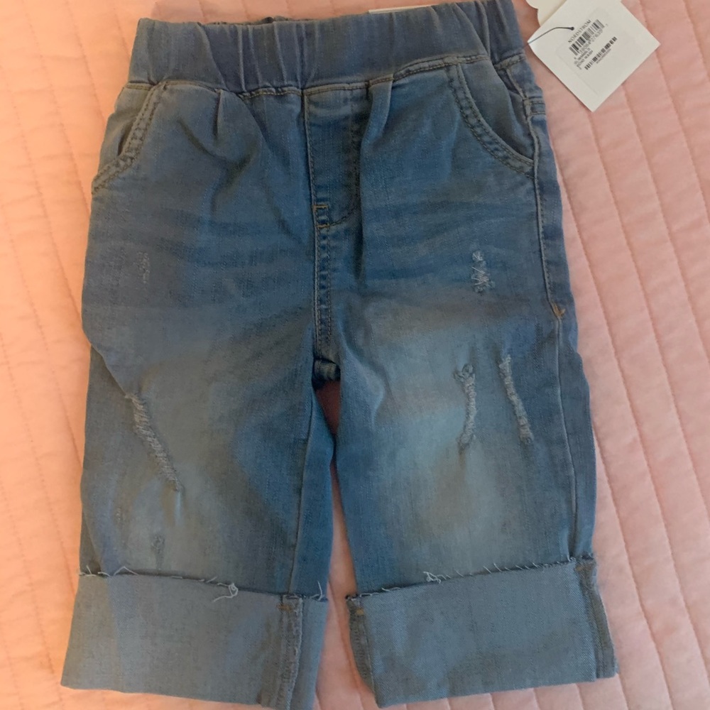 Wide leg toddler girls jeans
